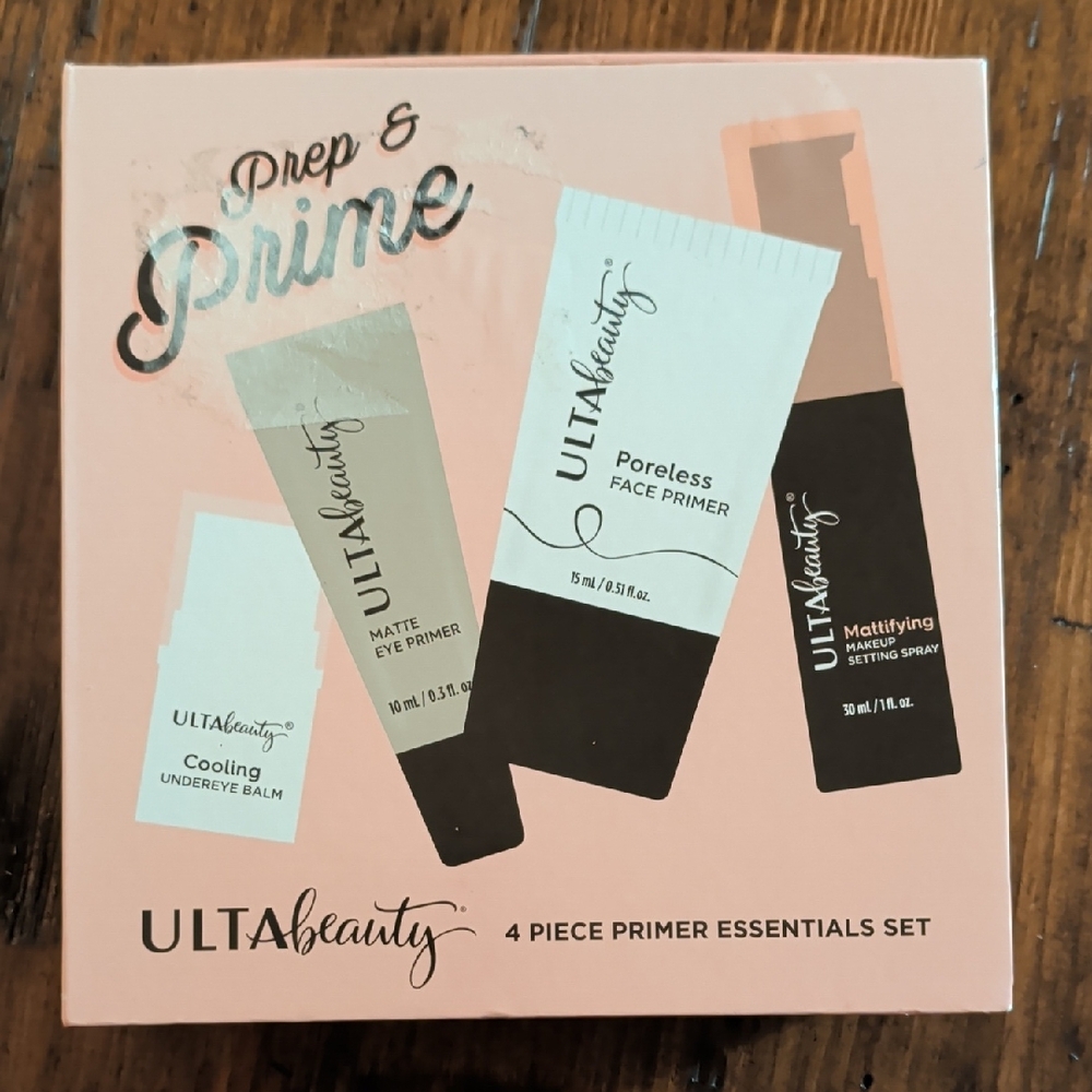 Ulta Beauty Prep and Prime 4 Piece Primer Essentials Set - New